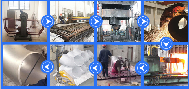 Manufacturering starke Wand-des Stahlrohr-Ellbogen-Rohrbogens Astm 90 Grad-Maße